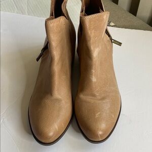Lucky Brand Tan Ankle Booties with Chelsea Design